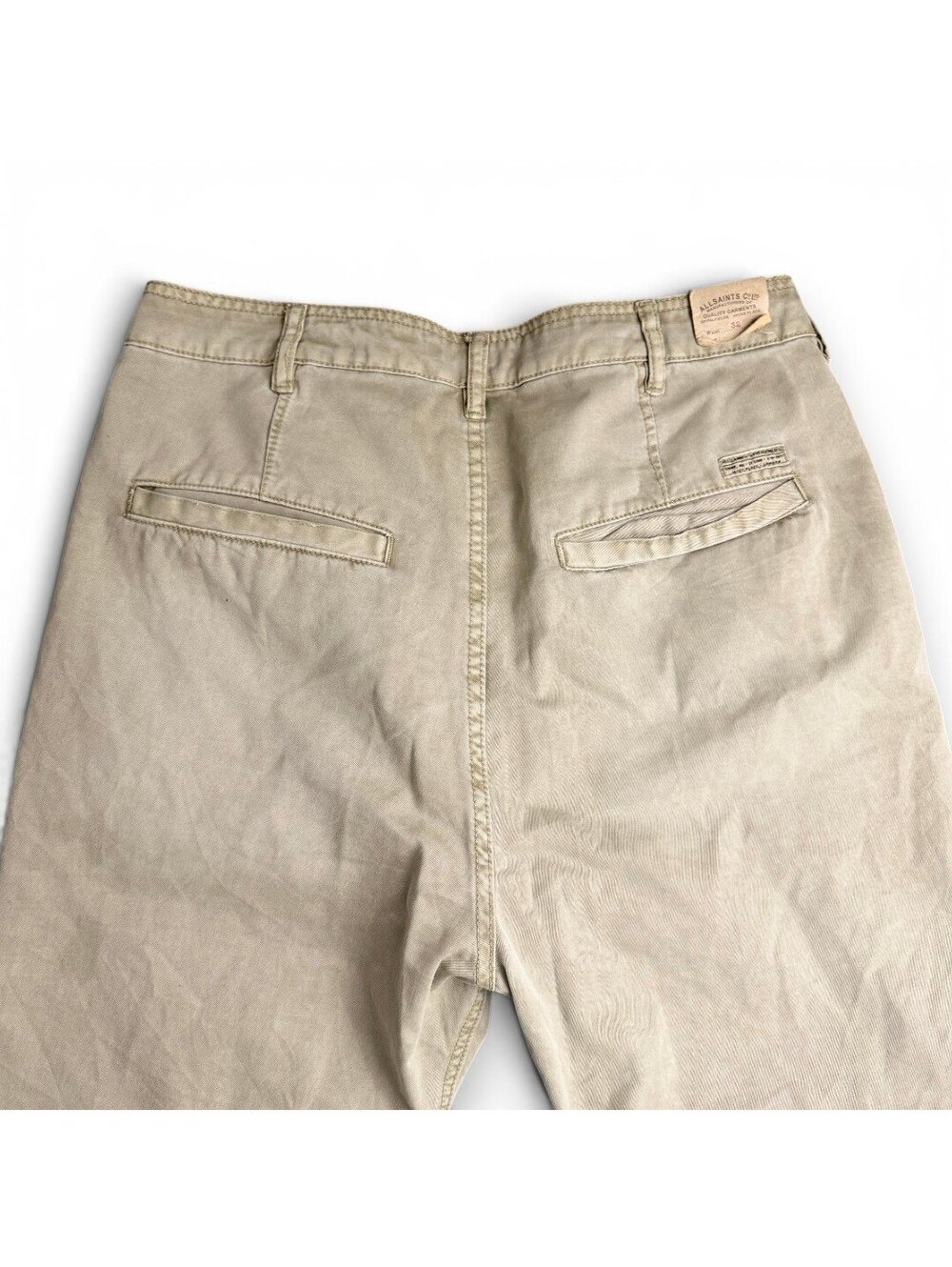 🪽 AllSaints Chinos 32 in Khaki - Picture 6 of 12